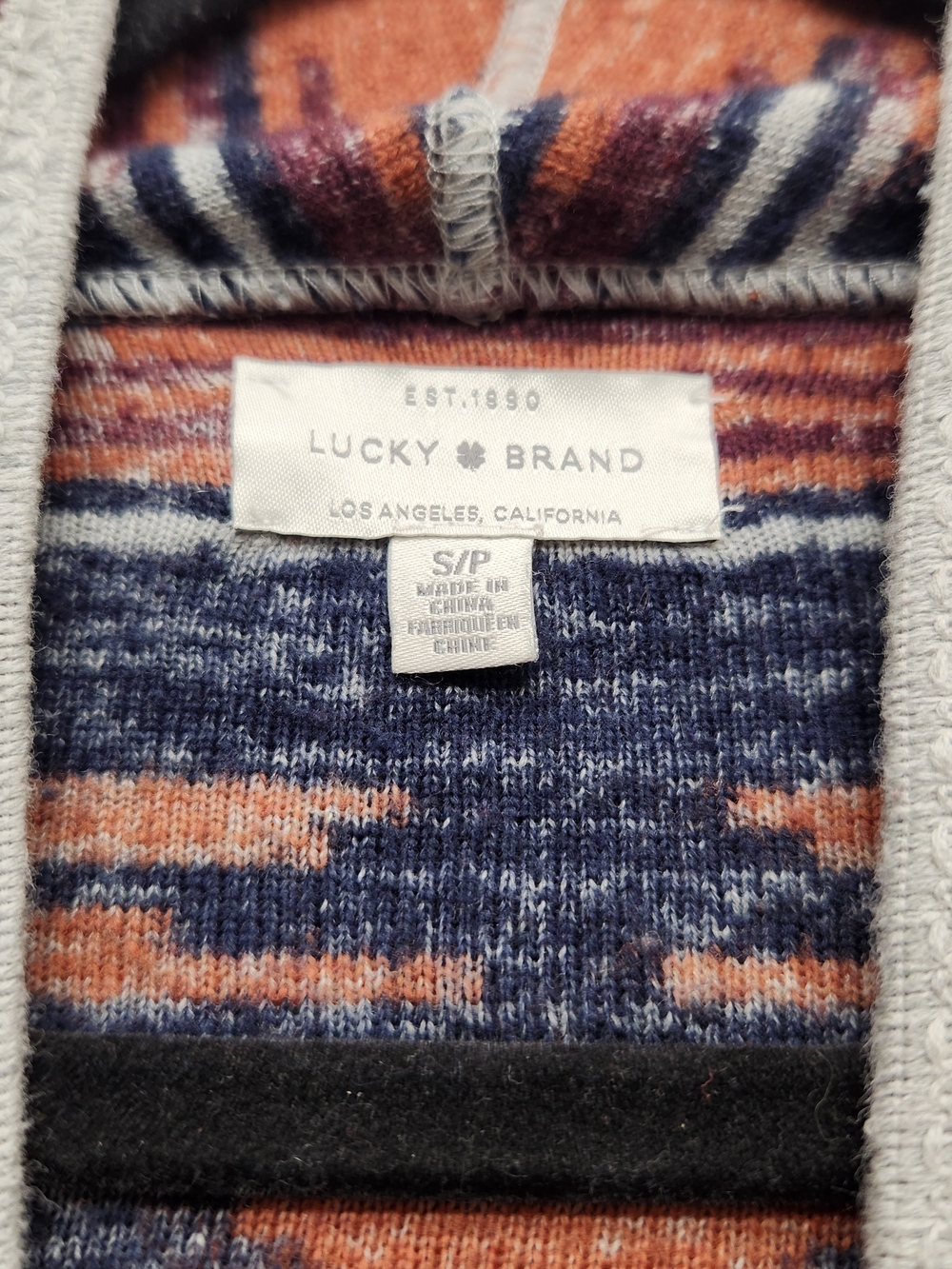 ⭐️ Lucky Brand Aztec Southwestern Fringe Cardigan - Size Small - Picture 2 of 9